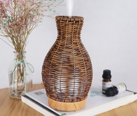 Nebel-Rattan-Vasen-Aromatherapie-Diffusor des Ultraschallätherischen öls 100ml kühler